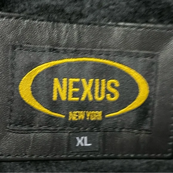 Nexus Men’s Genuine Leather Black Jacket with removable faux fur Liner XL - Picture 2 of 7